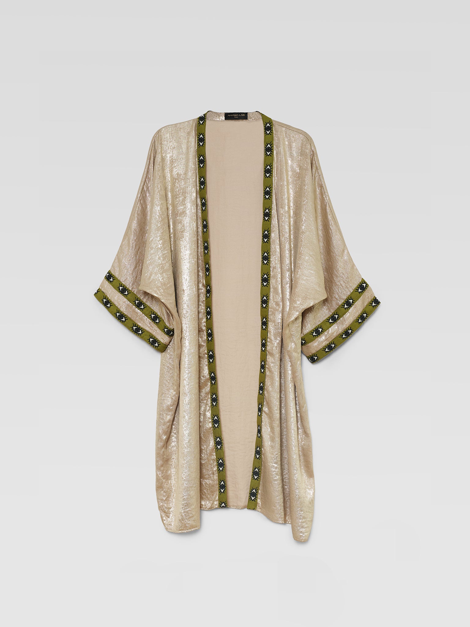 ANYMALAB Paris Camille - Gold Evil Eye Kimono - Unisex fashion