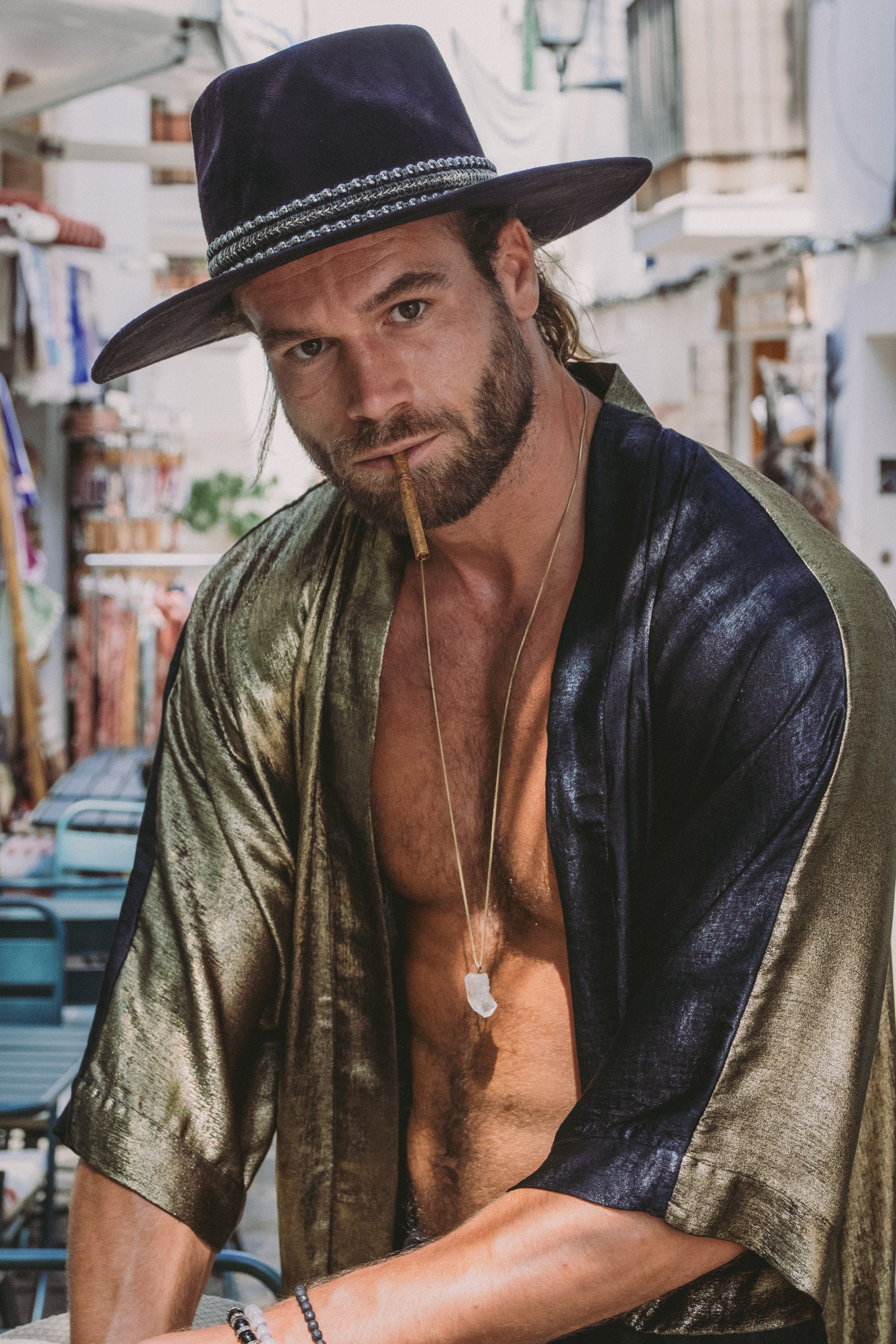 Anymalab Paris - Duality Kimono - black & gold - unisex - limited edition - handmade