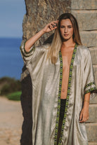 ANYMALAB Paris Camille - Gold Evil Eye Kimono - Unisex fashion