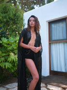 ANYMALAB Paris Fullmoon - Black Lace Cape - handmade