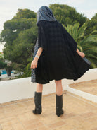 ANYMALAB Paris Goat - Black Hooded Kimono - Unisex fashion