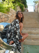 ANYMALAB Paris Lunar Bloom - Metallic Lurex Kimono - Unisex - handmade