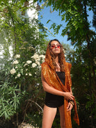 ANYMALAB Paris - Roya Hood - Sequin Special Edition - orange colour - Limited Edition